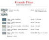 Sacre Bleu - Grande Fleur Quilt Pattern Instructions  - Pre-Order Ships April 2025