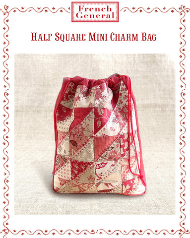 Half Square Mini Charm Bag - Rouenneries Trois