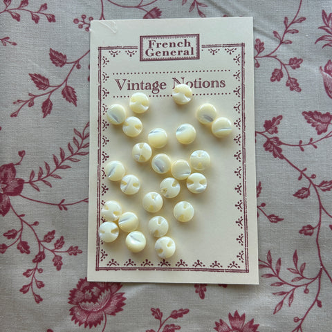 Vintage Mother of Pearl Buttons - 10mm