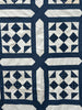 Antique Nine Patch Indigo Quilt Top