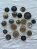 Antique Brass Button Mix