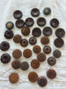 Vintage Brown Button Mix