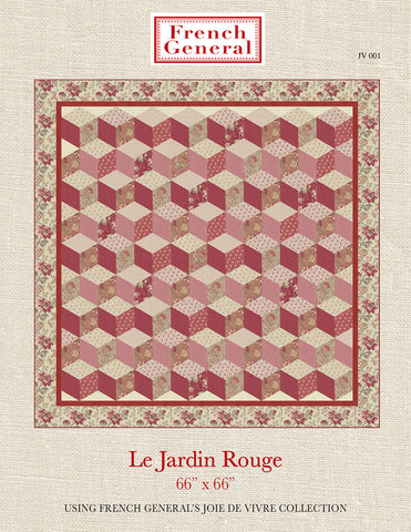 Joie De Vivre - La Jardin Rouge Pattern Instructions - Pre-Order Ships October 2025