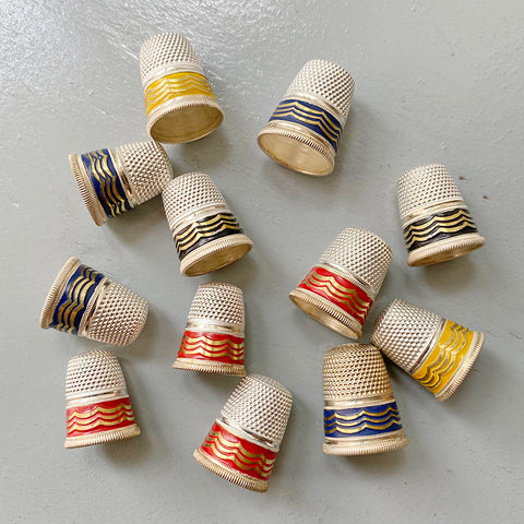 Vintage Thimbles - Set of 12